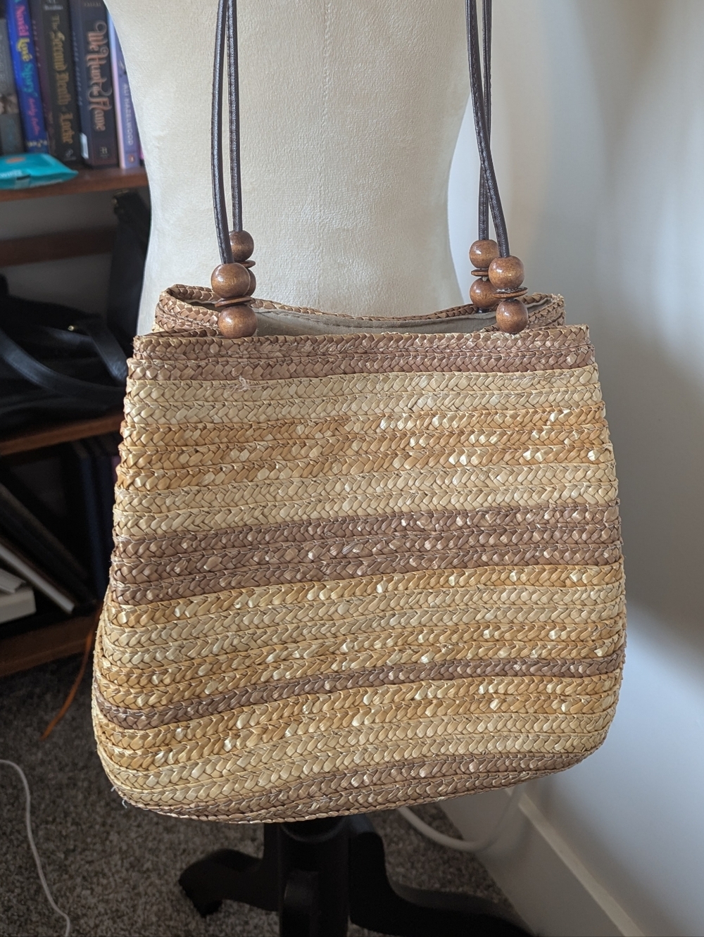 👙Coastal Vacation Woven Straw Shoulder Bag Vintage Beachy